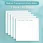 50 Sheets PET Transparent Sticky Notes