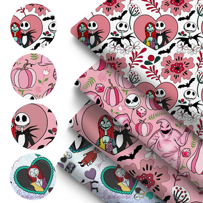Jack Skellington The Nightmare Before Christmas Polyester Cotton Fabric Tissue Sewing Quilting Needlework DIY Cloth 50*145cm