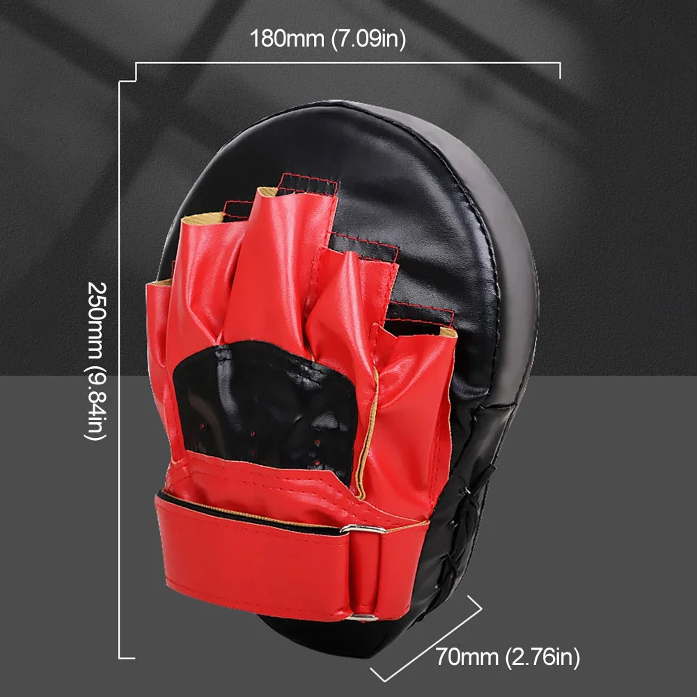 Kick Boxing Gloves Pad PU Leather for Adults Kids MMA Karate Muay Thai Free Fight Training Equipment