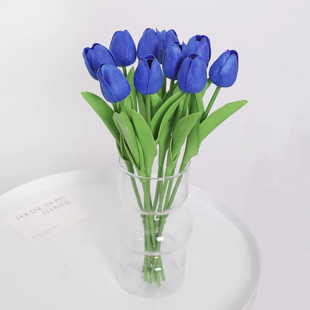5/10Pcs Artificial Tulip Flowers Bouquets Indoor Home Room Decor Garden Wedding Decoration Party Table Vase Ornament Fake Flower
