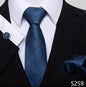 Necktie Pocket Squares Cufflink Set