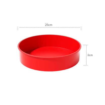 Round Cake Pan - Silicone Cake Mold for Baking, Non-stick Baking Pan for Layer Cake, Cheesecake and Chocolate Cake - 4" 6&q