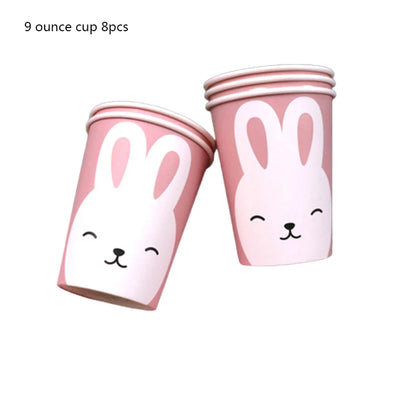 Easter Bunny Egg Party Supplies – Disposable Tableware & Kids Favors