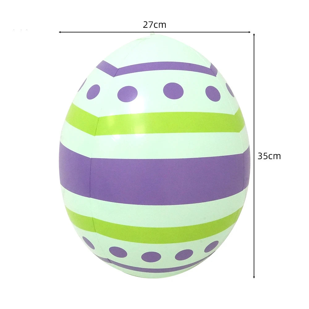 35/40cm Easter Rabbit Eggs Ballon PVC Children Inflated Ballon Garden Home Decoration Outdoor Kid Toys Ornament
