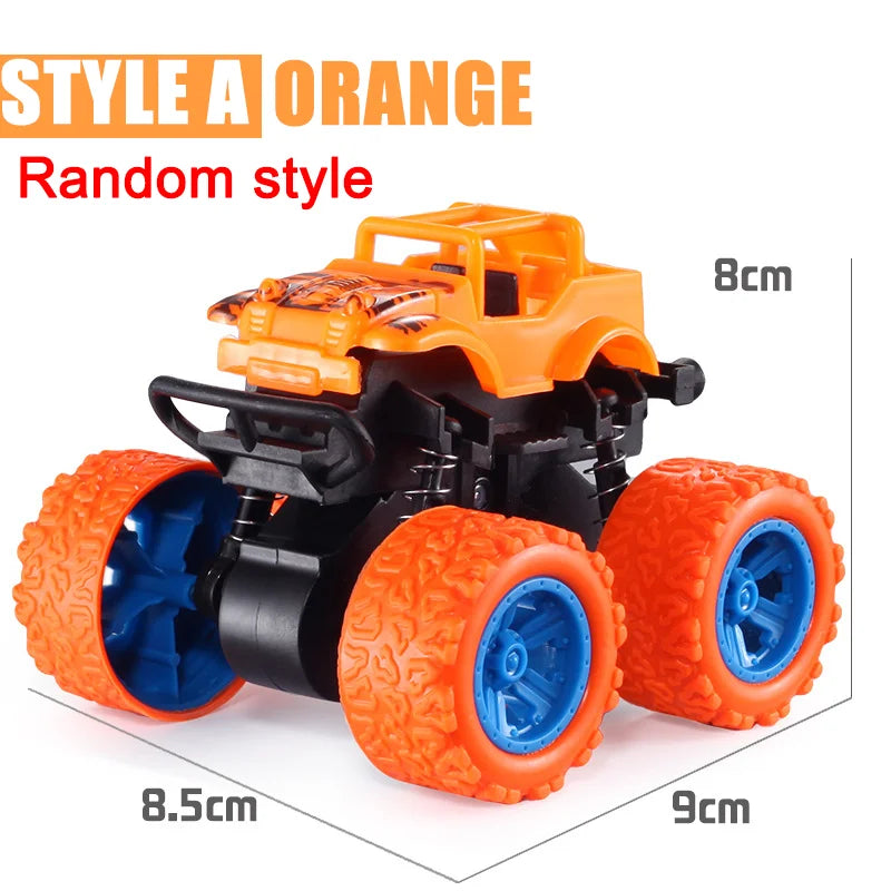 Pull Back Toy Car Inertial Rotation Car Four-wheel Drive Off-road Vehicle SUV Racing Power Children's Toy Car