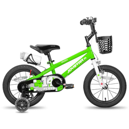 JOYSTAR 12 14 16 18 20 Inch Kids Bike with Light Up Training Wheels, Kids' Bicycle for Boys Girls Age 3-12 Years, Children Bikes