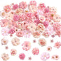46Pcs Rose Artificial Flowers Heads for Home Decor Fake Flowers Garden Wedding Marriage Decoration Wreath Garland Gift Accessory