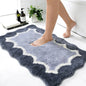 VIKAMA Small Fragrance Wave Pattern Anti slip Mat Bathroom Foot Mat Shower Room Entrance Mat Home Decoration
