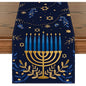 Hanukkah Menorah Table Runner – Star of David Holiday Home Décor