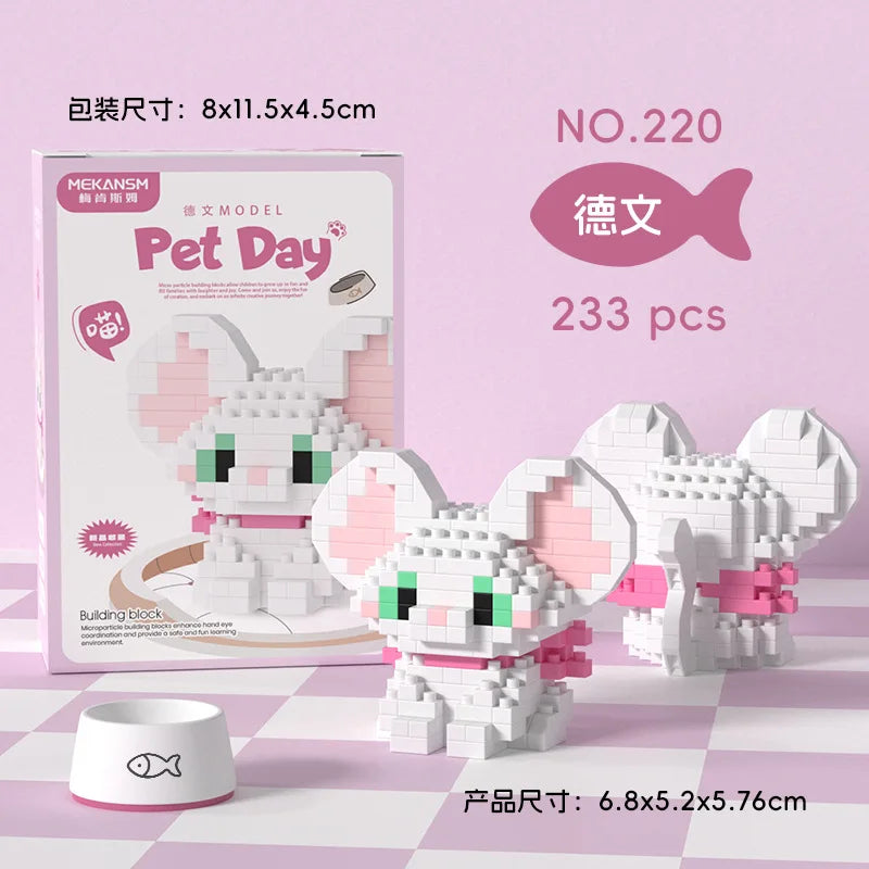Animal Mini Building Blocks Set – Small Particle DIY Assembly Bricks for Kids Ages 10–12, Educational Birthday Toy