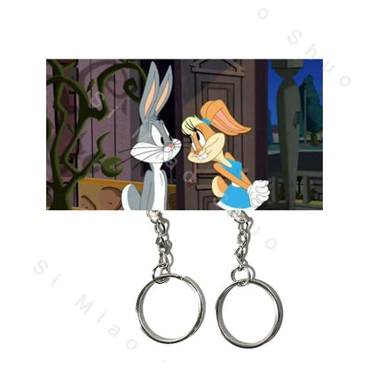 Adorable Couple Key Holder & Keychain Hanger - Wall Home Decor, Acrylic Non-Magnetic Refrigerator Sticker, Key Storage and Gift