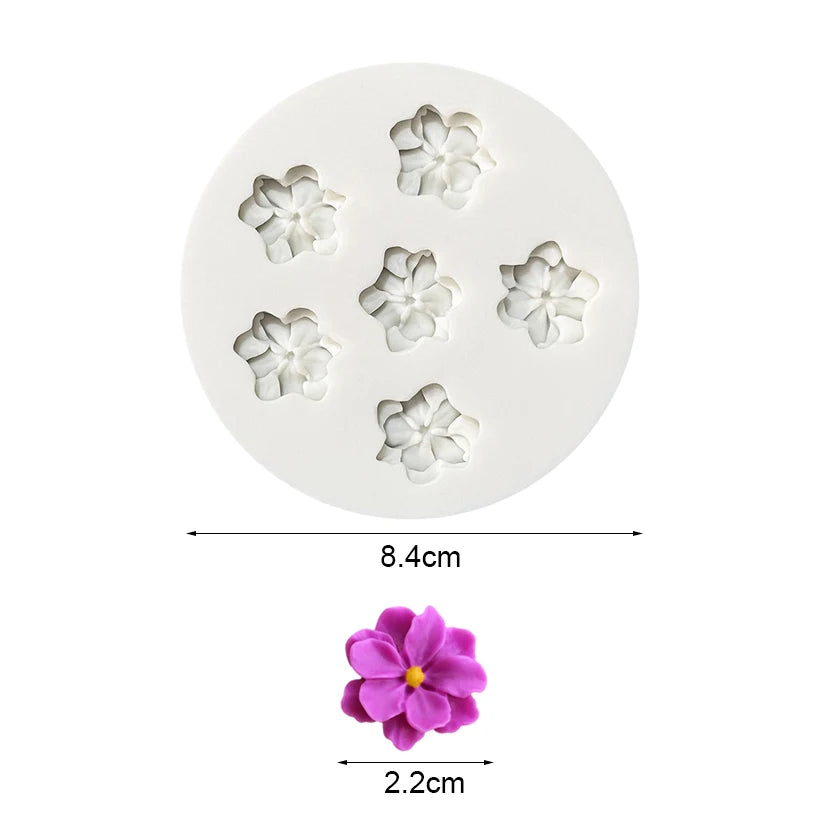 Flower Rose Silicone Sugarcraft Mold Resin Tools Chocolate Cupcake Baking Fondant Cake Decorating Tools