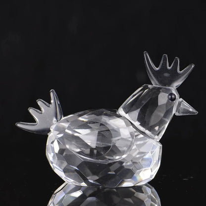 30 Styles Clear Crystal Cute Animal Figurines Glass Sculpture Paperweight Home Decors Table Ornament Xmas Kids Lady Favor Gift