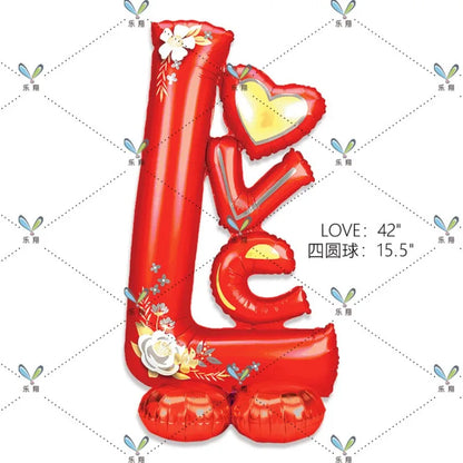 Boutique Standing Base Moon Stars Clouds Cake Aluminum Film Balloon Birthday Party Decoration Baby Bath