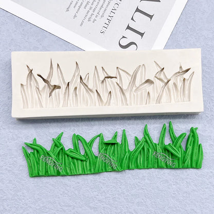 Grass Silicone Cake Baking Mold Sugarcraft Chocolate Cupcake Resin Tools Fondant Decorating Tools