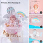 Angel Wing Princess Cake Topper – Fairy Ballet Dance Girl Decor for 1st Birthday, Gender Reveal & Baby Shower