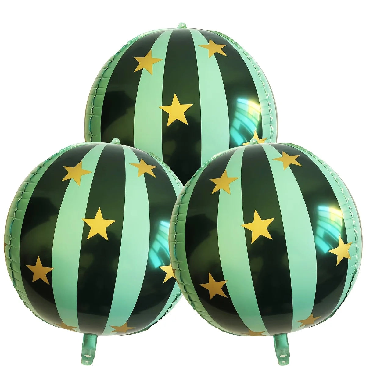 3/6PCS 22inch Striped Star Foil Balloon Home Decoration Balloons KTV Mall School Wedding Christmas Decoration Balloons DIY Gifts