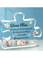 Acrylic Nana Gift – “Thank You for Being Such an Important Piece of My Life” Keepsake