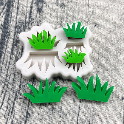 Grass Silicone Cake Baking Mold Sugarcraft Chocolate Cupcake Resin Tools Fondant Decorating Tools