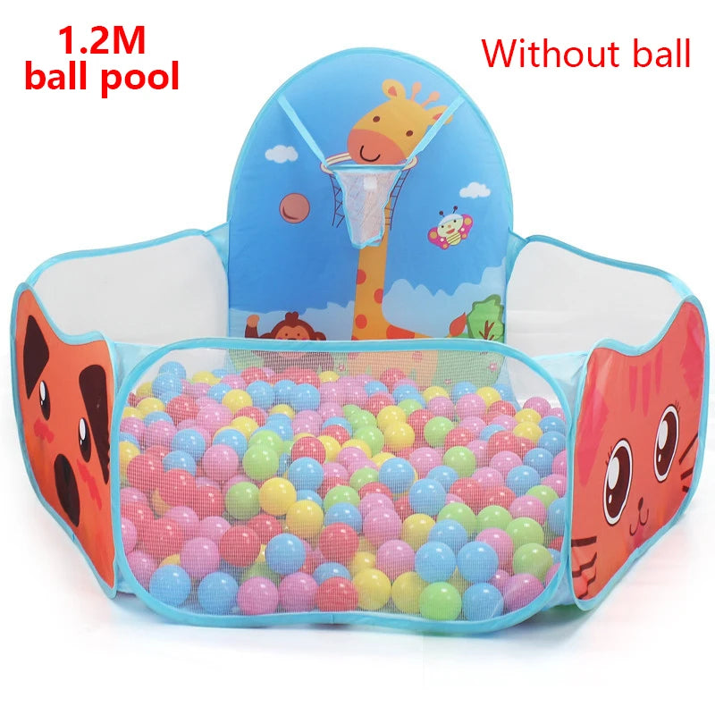 Baby Ball Pool Children's Play Tent Cartoon Ball Pit Portable Folding Outdoor Indoor Ball Pit Toys for Kids Infant Toddler Gift