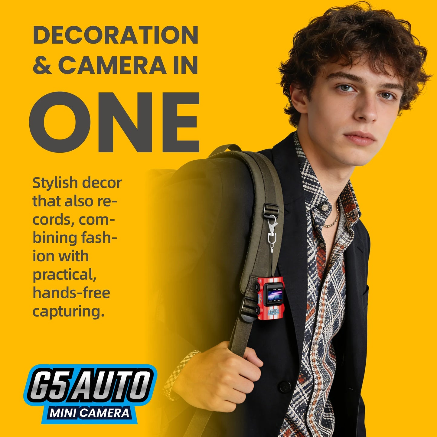 Mini Retro 2K HD Camera – 1.0" LCD Screen, Neck‑Hanging Travel Recorder, Memory Card Supported
