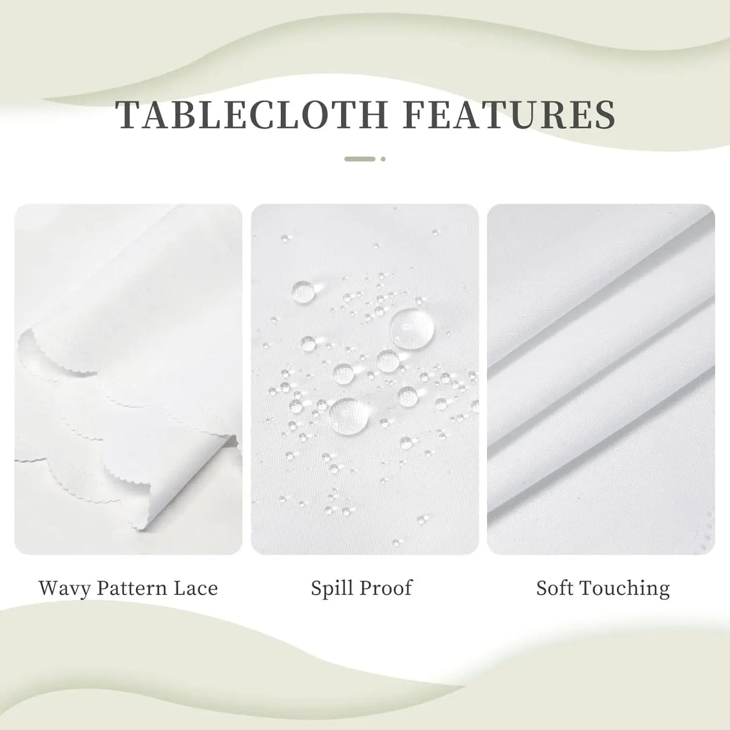 “Hanukkah Menorah Tablecloth – Waterproof Rectangular Dining Room Holiday Décor