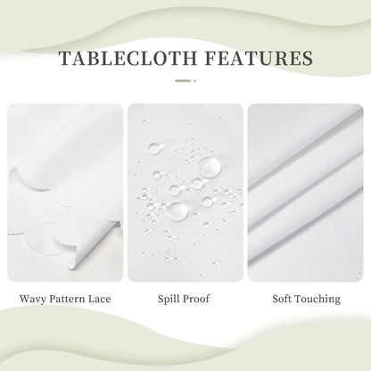 “Hanukkah Menorah Tablecloth – Waterproof Rectangular Dining Room Holiday Décor