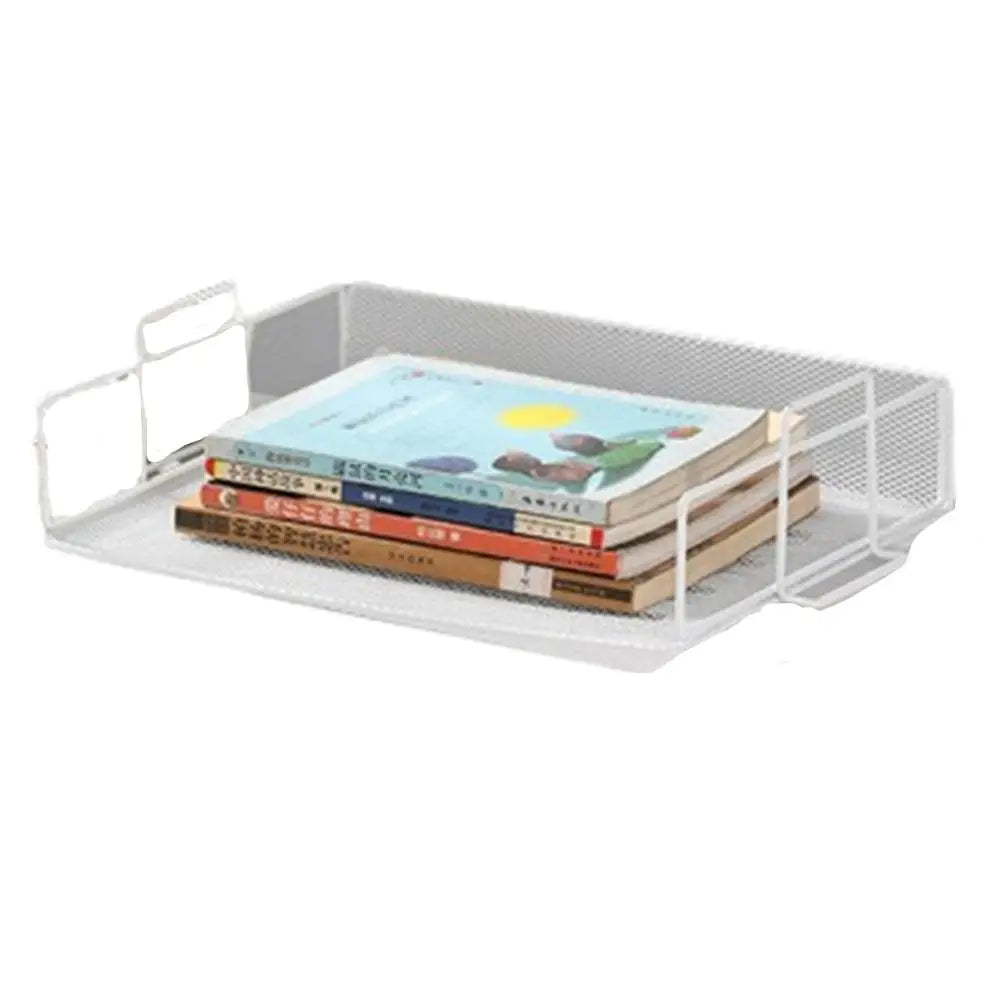 Single‑Layer Stackable File Tray – Durable A4 Desktop Document Organizer for School & Study Spaces