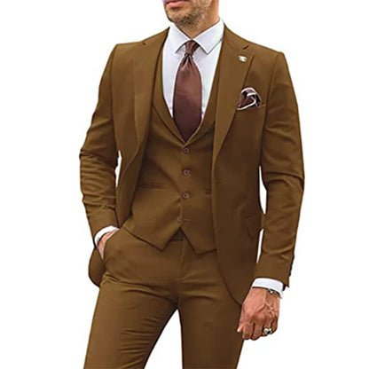 3 Pieces Tuxedo Suits for Men Slim Fit
