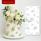 Various Flower Leaf Design Fondant Cake Stencil DIY Royal Cream Border Mold PET Drawing Template Cake Decorating Tools Bakeware