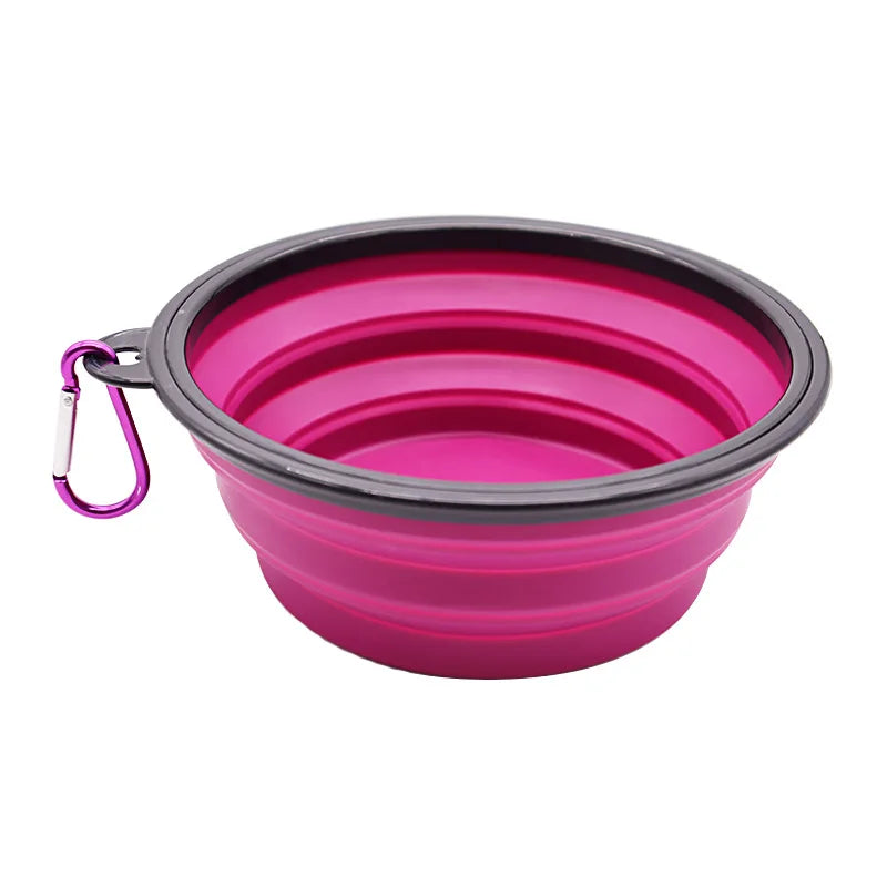 Pet Portable Collapsible Silicone Water Bowl