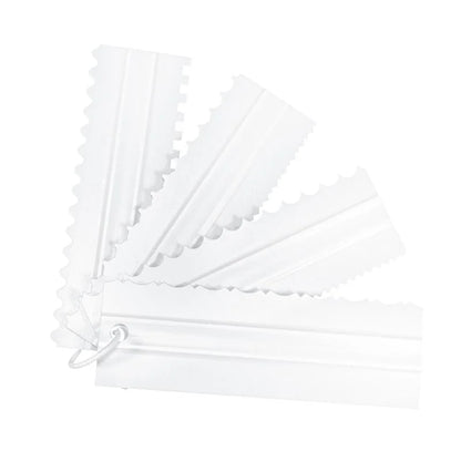 4PCS/Set Plastic Double Sided Tooth Cake Scraper Pattern Cream Scraper DIY Baking Tools Baking Accessories