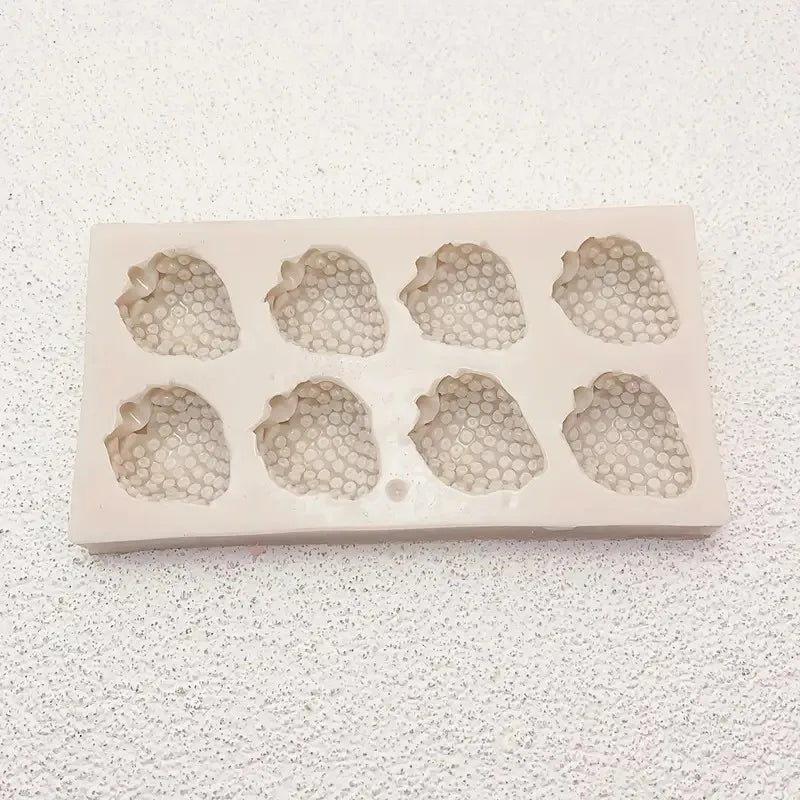 Silicone Strawberry Mold – Candle, Candy & Chocolate Mold for Resin, Clay & Cake Decorating
