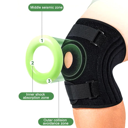 1PCS Plus Size Knee Brace for Men & Women – Patella Gel Pads & Side Stabilizers for ACL, Meniscus Tear, Arthritis & Injury Recov