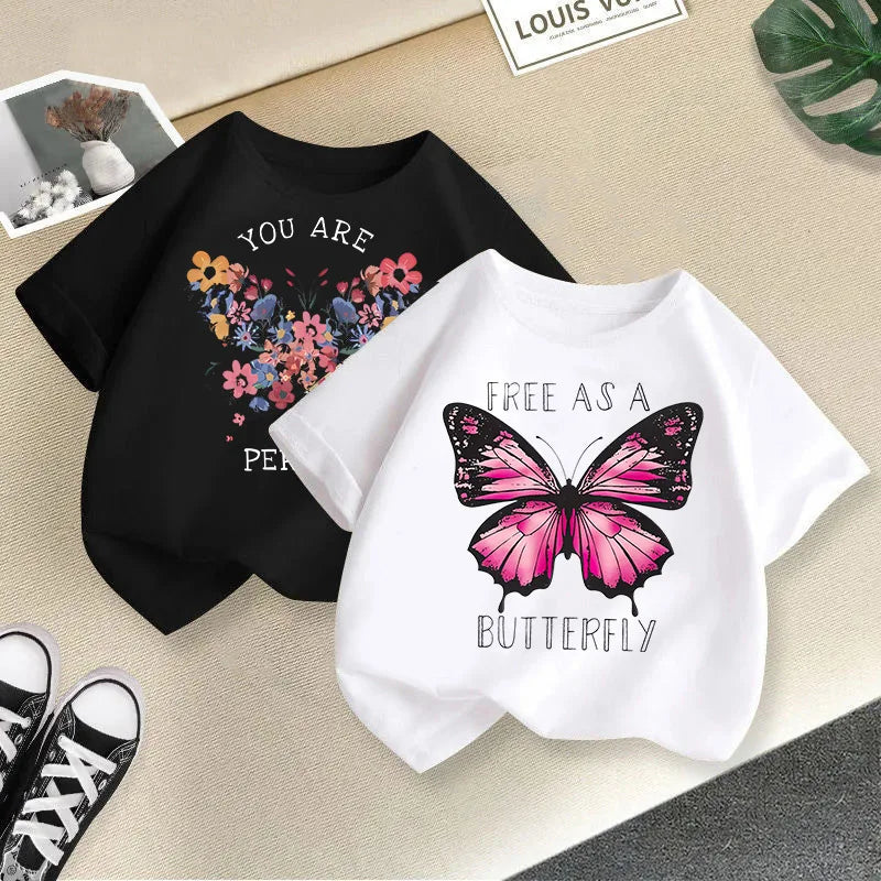 Girls Short Sleeve T-shirt Short Sleeves Clothes