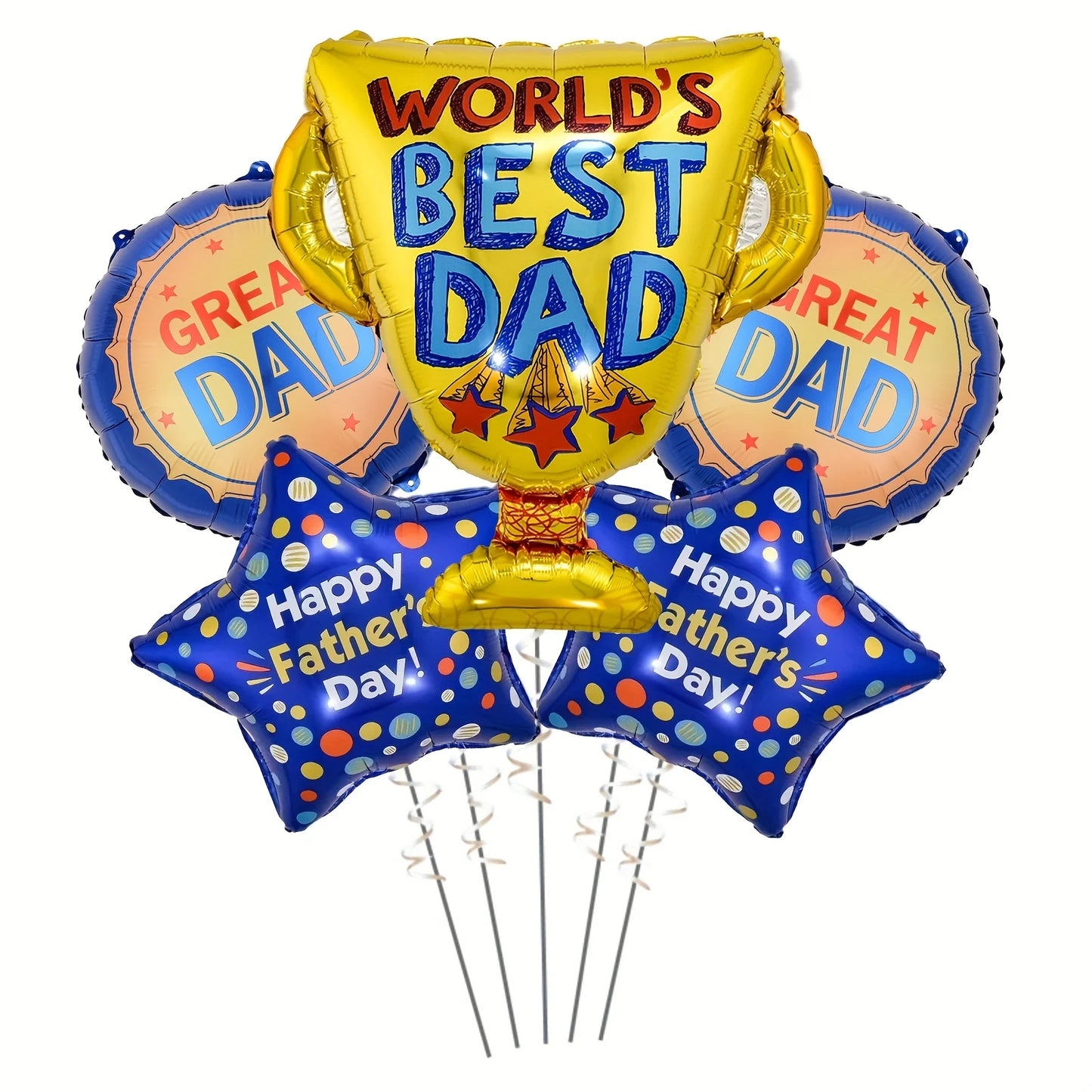 Father's Day Balloons Party Decoration Great Father Helium Balloon trophy Globos