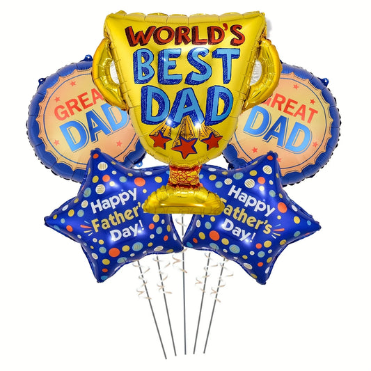 Father's Day Balloons Party Decoration Great Father Helium Balloon trophy Globos