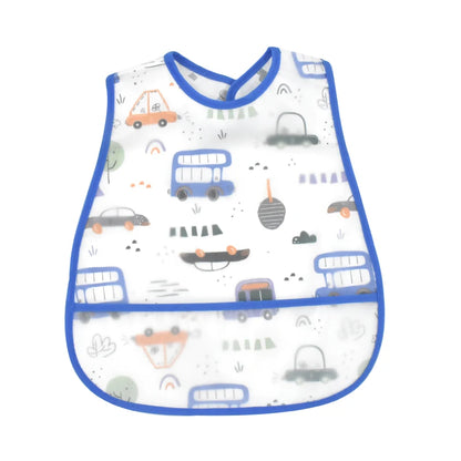 Adjustable Baby Bibs Waterproof Pocket Lunch Feeding Bibs