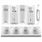 For Nintendo Wii Gamepad 2pcs/4pcs Rechargeable Batteries+Battery Charger For Wii Remote Controller Charging Dock Station