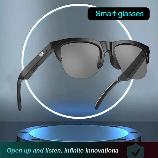 2025 new smart glasses, music playback, voice assistant, wireless calls, unisex, blue light blocking glasses