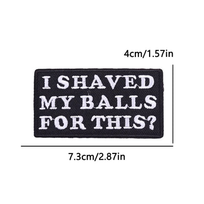Letter Embroidered Patch Cartoon/Personality Letter Slogan Patch Iron On Patches For Clothing thermoadhesive Patches Sew Badges