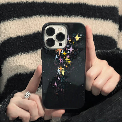 Colorful Stars Phone Case  For Iphone 16 Pro Max TPU Case Minimalism Cute Personality For IPhone 14 13 12 15 Pro Covers