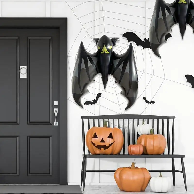 Inflatable Halloween Decorations Indoor Outdoor Blow Up Bat Spooky Outdoor Holiday Blow Up Bat For Garden Terrace
