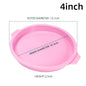 Round Silicone Cake Pan – 4/6/8in Non‑Stick Layer Mold for Baking