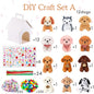 12–36 Sets DIY Adopt‑A‑Puppy Party Favors – Make Your Own Stuffed Animal Kit with Doghouse, Bead Pets & Necklace