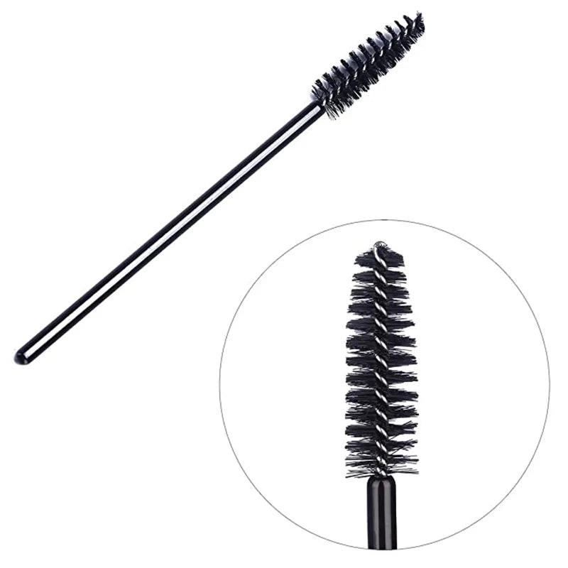 50/200pcs Disposable Mascara Wands Applicator Spoolers