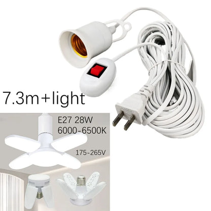 E27 LED Lamp Base with Switch – Universal Screw Socket Adapter for DIY Lighting