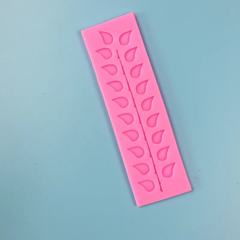 1pc Premium Silicone Lace Leaf Mold for Fondant & Chocolate - Versatile Cake Decorating Tool, , Heat Resistant
