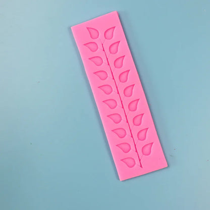 1pc Premium Silicone Lace Leaf Mold for Fondant & Chocolate - Versatile Cake Decorating Tool, , Heat Resistant