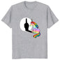 Unicorn Middle Finger Fxk T Shirt Women Mens T-Shirt 100% Cotton Streetwear